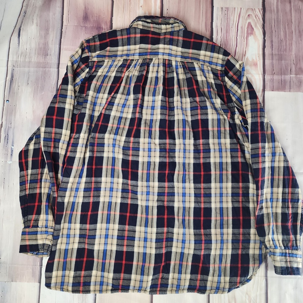 Denim & Supply‎ Ralph Lauren Womens M RL Utility Flannel Plaid Button Up Shirt - Picture 3 of 5